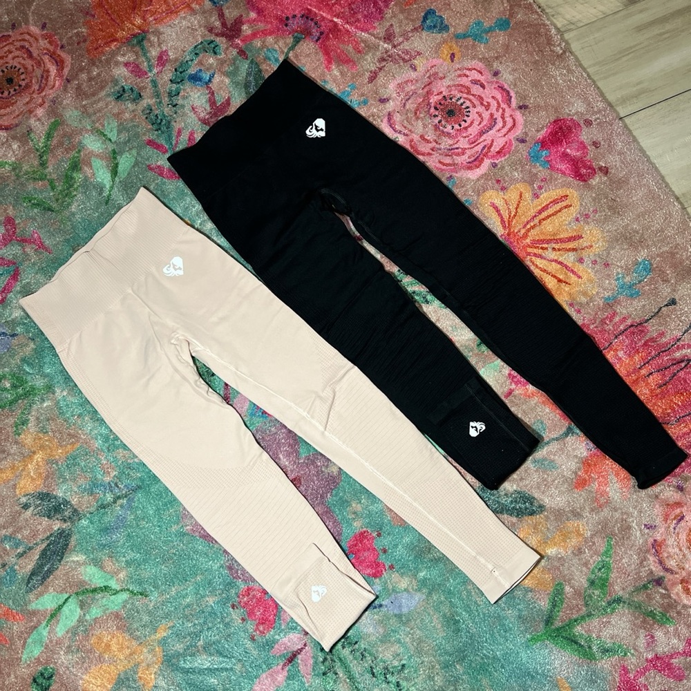 WOMEN’S BEST POWER SEEMLESS LEGGINGS- TAN - SIZE S